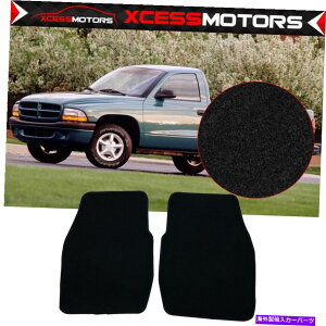 CO GAp[c tBbg97-04_bW_R^ubNiCtA}bgJ[ybgtgA2PCSZbg Fits 97-04 Dodge Dakota Black Nylon Floor Mats Carpets Front Rear 2PCS Set