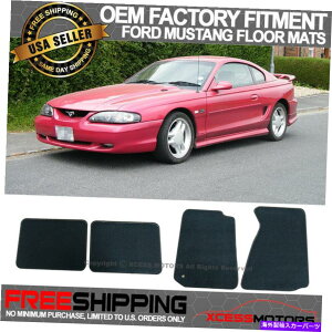 CO GAp[c tBbg94-98}X^OOEt@Ng[tBbggtA}bgJ[ybgtgAiCubN Fit 94-98 Mustang OE Factory Fitment Floor Mats Carpet Front & Rear Nylon B