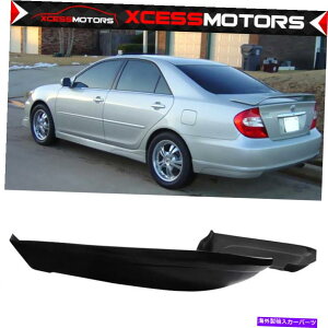 CO GAp[c tBbg02-03g^JVIPX^CAop[bvXvb^[hubNPU Fits 02-03 Toyota Camry Vip Style Rear Bumper Lip Splitter Unpainted Black PU