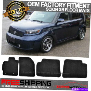 CO GAp[c tBbg08-15TCIXB 4DR OEt@Ng[tA}bgJ[ybgtgAiCubN Fit 08-15 Scion xB 4Dr OE Factory Floor Mats Carpet Front & Rear Nylon Black