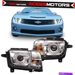 CO GAp[c tBbg10-13V{[J}n[vWFN^[wbhCgvNnEWO Fits 10-13 Chevrolet Camaro Halo Projector Headlights Lamp Chrome Housing