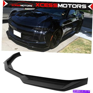 CO GAp[c 16-18V{[J}ZL1X^ChubNPPtgop[bvX|C[ Fits 16-18 Chevy Camaro ZL1 Style Unpainted Black PP Front Bumper Lip Spoiler