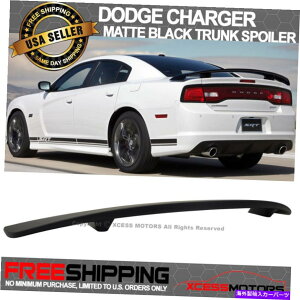 CO GAp[c tBbg11-22_bW`[W[SRT 4DRZ_}bgubNgNX|C[EBOABS Fits 11-22 Dodge Charger SRT 4Dr Sedan Matte Black Trunk Spoiler Wing ABS