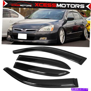 CO GAp[c K03-07z_AR[hZ_ANEBhEoCU[4PCZbg Fits 03-07 Honda Accord Sedan Acrylic Window Visors 4Pc Set