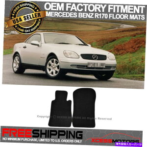 CO GAp[c tBbg98-04xcR170 SLK 2DR OE FACTORY FITMENT FLOOR MATSJ[ybgiCubN2PC Fit 98-04 Benz R170 SLK 2Dr OE Factory Fitment Floor Mats Carpet Nylon Black 2PC