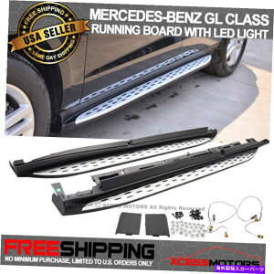 CO GAp[c tBbg13-19xcGL GLS X166 OEjO{[hLEDCgvTChXebvi[to[ Fit 13-19 Benz GL GLS X166 OE Running Board LED Light Lamp Side Steps Nerf Bars