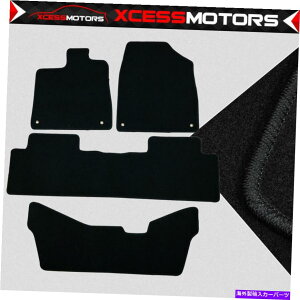 CO GAp[c 14-16 ACURA MDXubNiCtA}bgJ[ybghCo[Əq4PCS Fits 14-16 Acura MDX Black Nylon Floor Mats Carpets Driver & Passenger Side 4PCS
