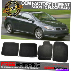 CO GAp[c tBbg04-10TCITC OEt@Ng[tBbggtA}bgJ[ybgiCubN Fit 04-10 Scion tC OE Factory Fitment Floor Mats Carpet Nylon Black