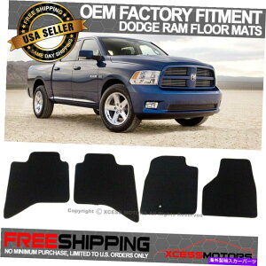 CO GAp[c tBbg09-12_bWOEtBbggtA}bgJ[ybg4PCSubNiC Fits 09-12 Dodge Ram OE Fitment Floor Mats Carpet 4PCS Black Nylon