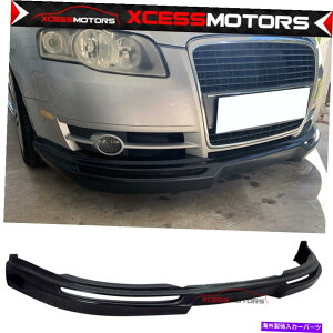 �C�O�� �G�A���p�[�c �t�B�b�g06-08�A�E�f�BA4���[��A�X�^�C���t�����g�o���p�[���b�v�X�|�C���[�X�v���b�^�[���h��PU Fits 06-08 Audi A4 Euro A Style Front Bumper Lip Spoiler Splitter Unpainted PU