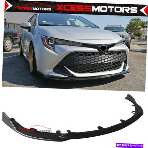 �C�O�� �G�A���p�[�c �t�B�b�g19-22�g���^�J���[��5DOOR TS�X�^�C���t�����g�o���p�[���b�v�X�v���b�^�[���h��PU Fits 19-22 Toyota Corolla 5Door TS Style Front Bumper Lip Splitter Unpainted PU
