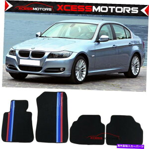 CO GAp[c tBbg06-11 BMW E90 3V[Y4DR OEtBbggiCtA}bg3colorsXgCv Fits 06-11 BMW E90 3 Series 4Dr OE Fitment Nylon Floor Mats With 3Colors Stripes