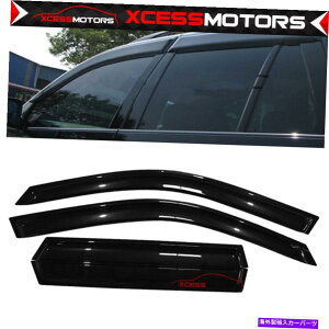 海外製 エアロパーツ フィット00-06 BMW E53 X5スリムスタイルウィンドウバイザーサンベントレインシェード4PCセット Fits 00-06 BMW E53 X5 Slim Style Window Visors Sun Vent Rain Shade 4Pc Set