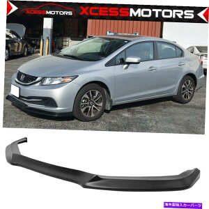 CO GAp[c 13-15z_VrbNUSDM GThPUtgop[bvX|C[Xvb^[ Fits 13-15 Honda Civic USDM GT Unpainted PU Front Bumper Lip Spoiler Splitter