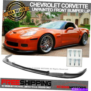 CO GAp[c tBbg05-13V{[RxbgZ06 ZR1X^Ctgop[bvX|C[hPU Fits 05-13 Chevy Corvette Z06 ZR1 Style Front Bumper Lip Spoiler Unpainted PU