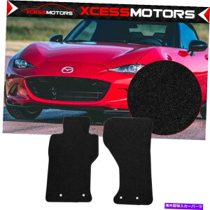 CO GAp[c 16-22}c_miata mx-5 fiat 124tA}bgJ[ybgtgA2pcubN Fits 16-22 Mazda Miata MX-5 Fiat 124 Floor Mats Carpet Front & Rear 2PC Black