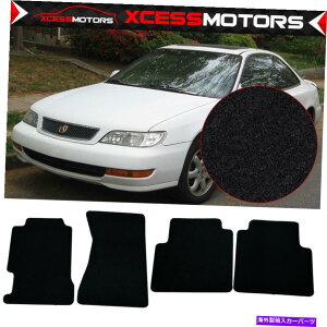 CO GAp[c tBbg96-98 ACURA TLubNiCtgAtA}bgJ[ybg4PCSZbg Fits 96-98 Acura TL Black Nylon Front & Rear Floor Mats Carpets 4PCS Set
