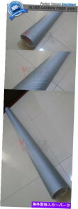 CO GAp[c 60 inchx59 bmwVo[J[{t@Co[rj[V[g[C`ɓK Fits 60 InchX59 BMW Silver Carbon Fiber Vinyl Sheet Roll Inch