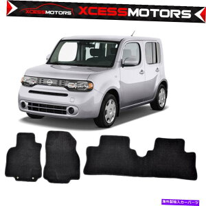CO GAp[c tBbg09-14YL[uOEt@Ng[tBbggtA}bgJ[ybgubNiC3PCS Fits 09-14 Nissan Cube OE Factory Fitment Floor Mats Carpet Black Nylon 3PCS