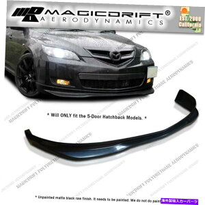 CO GAp[c 07 08 09}c_3}c_3nb`obNMSE^tgop[bvXs[hX^C For 07 08 09 Mazda 3 Mazda3 Hatchback MS Urethane Front Bumper Lip Speed Style