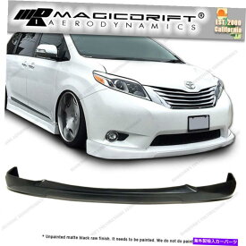 海外製 エアロパーツ 11-17 TOYOTA SIENNA LE CITYKRUISER CK VIPスタイルフロントバンパーリップボディキット For 11-17 Toyota Sienna LE CityKruiser CK VIP Style Front Bumper Lip Body Kit