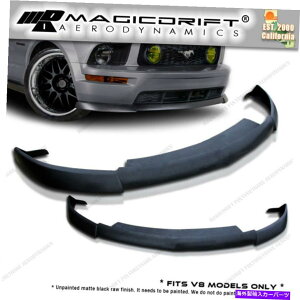 CO GAp[c 05 06 07 08 FORD MUSTANG GTtgop[X|C[CV2X^C̃`bvE^ For 05 06 07 08 Ford Mustang GT Front Bumper Spoiler CV2 Style Chin Lip URETHANE