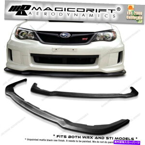 CO GAp[c 2011 2012 2014XoWRX STItgop[bvX|C[HDX^C|E^ For 2011 2012 2014 Subaru WRX STi Front Bumper Lip Spoiler HD Style Polyurethane