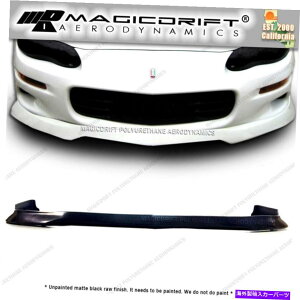 CO GAp[c 98-02pɍꂽJ}ZSP RA PUtgop[bv`X|C[{fBLbgɒǉ Made for 98-02 Camaro ZSP RA PU Front Bumper Lip Add On Chin Spoiler Body Kit