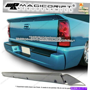 �C�O�� �G�A���p�[�c 99-06�V�{���[SS�V���o���[�h�f���f�B�[�^�[�e�[���Q�[�g�X�|�C���[�E�B���O�O���X�t�@�C�o�[�d�グ For 99-06 CHEVY SS SILVERADO INTIMIDATOR TAILGATE SPOILER WING FIBERGLASS FINISH�y���s