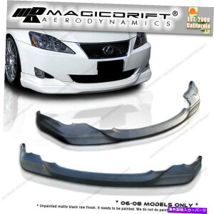 CO GAp[c NTX06-08 IS250 IS350 INS VIPX^Ctgop[bv{fBLbgiE^j For Lexus 06-08 IS250 IS350 INS VIP Style Front Bumper Lip Body kit (Urethane)