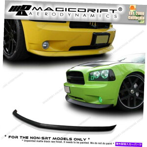 CO GAp[c 05-10_bW[dfCgi|E^PUtgop[bvX|C[LbgOE For 05-10 DODGE CHARGER DAYTONA POLYURETHANE PU FRONT BUMPER LIP SPOILER KIT OE