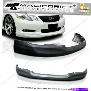 CO GAp[c 06-07NTXGS300 GS350 GS430 PUtgop[bvX|C[{fBLbgINSX^C For 06-07 Lexus GS300 GS350 GS430 PU Front Bumper Lip Spoiler Body kit INS Style