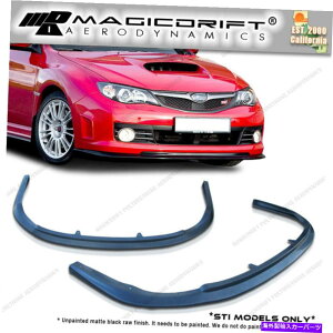 �C�O�� �G�A���p�[�c 08-10�̃X�o��STI���S���n�b�`�o�b�Nv-Spec CS1�t�����g�o���p�[���b�v�L�b�g�E���^�� For 08-10 Subaru STI Wagon Hatchback V-Spec CS1 Front Bumper Lip Kit Urethane�y���s�A���i�z