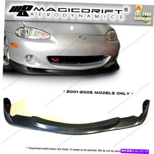 CO GAp[c 01-05}c_miata mx-5 gvX^Ctg[[op[bvX|C[GvETl For 01-05 Mazda Miata MX-5 GV Style Front Lower Bumper Lip Spoiler Apron Urthane