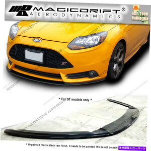 �C�O�� �G�A���p�[�c 13 14�t�H�[�h�t�H�[�J�X�Z���g�t�����g�o���p�[�`�����b�v�X�|�C���[�X�v���b�^�[�|���E���^��mk3 For 13 14 Ford Focus ST Front Bumper Chin Lip Spoiler Splitter Polyurethane MK3�y���s�A