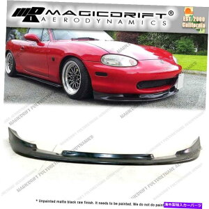 CO GAp[c 99-00}c_~A^MX-5 NB1K[WGVX^Ctgop[`Xvb^[bv For 99-00 Mazda Miata MX-5 NB1 Garage GV Style Front Bumper Chin Splitter Lip