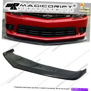 CO GAp[c 14-15̃V{[J}V8 SS Z28ƂăX^Ctgop[bv`tbgXvb^[ For 14-15 Chevy Camaro V8 SS Z28 AS Style Front Bumper Lip Chin Flat Splitter