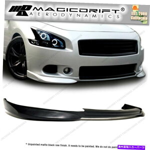 CO GAp[c 09-14 7GEN NISSAN MAXICA VIPtgXvb^[bv +Aop[bvfBt[U[ For 09-14 7GEN Nissan Maxima VIP Front Splitter Lip + Rear Bumper Lip Diffuser
