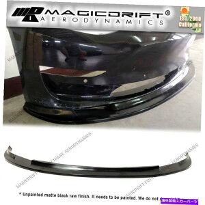 CO GAp[c 17 18 19 20eXf3 MDAX^Ctgop[bv`Xvb^[E^ For 17 18 19 20 Tesla Model 3 MDA Style Front Bumper Lip Chin Splitter Urethane