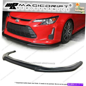 CO GAp[c 14 15 16 Scion TCN[yAD V1X^Ctgop[bv`ႢXvb^[ For 14 15 16 Scion TC Coupe AD V1 Style Front Bumper Lip Chin Lower Splitter