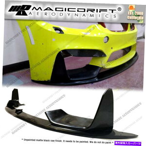 CO GAp[c 15-19 BMW F80 M3 / F82 M4 MPX^Ctgop[`bvR[i[Xvb^[Lbg For 15-19 BMW F80 M3 / F82 M4 MP Style Front Bumper Chin Lip Corner Splitter Kit