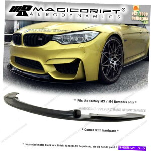 CO GAp[c BMW F80 M3 / F82 M4 GTX^Ctgop[O{fBLbgubN For BMW F80 M3 / F82 M4 GT Style Front Bumper Lower Chin Lip Body Kit Black