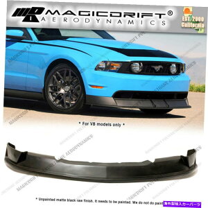 �C�O�� �G�A���p�[�c 10-12�t�H�[�h�}�X�^���OV8 -RT500�X�^�C���t�����g�o���p�[�`�����b�v�X�|�C���[�{�XR500 For 10-12 Ford Mustang V8 - RT500 Style Front Bumper Chin Lip Spoiler Boss R500�y���s�A���i�z