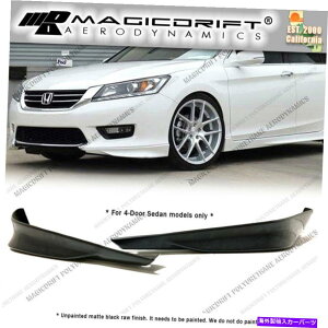CO GAp[c 13-15̃z_AR[hZ_HFP OEX|[ctgop[R[i[Xvb^[2PCS For 13-15 Honda Accord Sedan HFP OE Sport Front Bumper Corner Splitters 2PCS