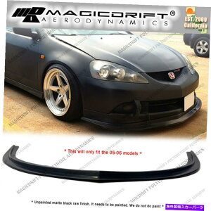 �C�O�� �G�A���p�[�c 05 06 ACURA RSX DC5 MDA�X�v���b�^�[�X�^�C���t�����g�o���p�[���b�v�L�b�g�E���^��PU For 05 06 Acura RSX DC5 MDA Splitter Style Front Bumper Lip Kit Urethane PU�y���s�A���i�z