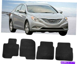 CO GAp[c 4 PCJX^tBbgtgAiCJ[ybgtA}bg10-14q_C\i^ 4 Pcs Custom Fit Front Rear Nylon Carpets Floor Mats For 10-14 Hyundai Sonata