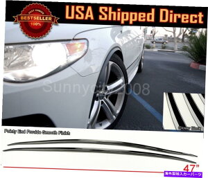 CO GAp[c 1yA_ȃXtF_[tAbvubNGNXeVveN^[g^TCI 1 Pair Flexible Slim Fender Flare Lip Black Extension Protector For Toyota Scion