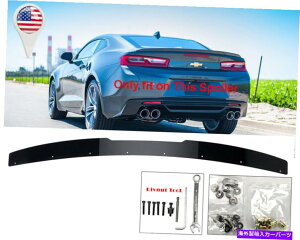 CO GAp[c G2AK[j[tbvOXubNfbLbh16-22J}RSX|C[ G2 Rear Gurney Flap Gloss Black Decklid Wickerbill For 16-22 Camaro RS Spoiler