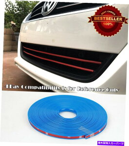 CO GAp[c tH[hV{[_bW㕔OGA_̐o[I[o[CgJo[ Blue Rubber Overlay Trim Cover For Ford Chevy Dodge Upper Lower Grille Air Dam