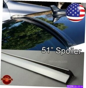 CO GAp[c 51 "Z~OXubNEBhEfBt[U[[tgNX|C[bvtH[VW|VF 51" Semi Gloss Black Window Diffuser Roof Trunk Spoiler Lip For VW Porsche